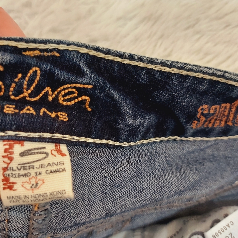 SILVER Jeans Santorini Denim Capri Pants, Size 28 - Picture 11 of 11